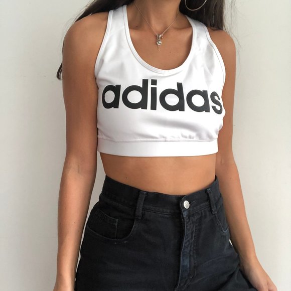 adidas Other - NWT Adidas Climalite graphic white sports bra XL